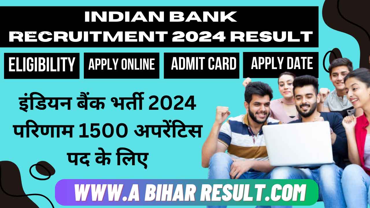 Indian Bank Recruitment 2024 Result